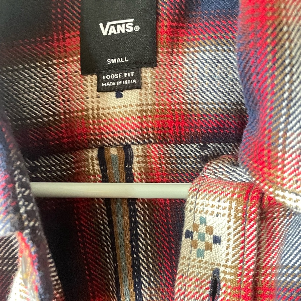 Vans Plaid Flannel Shirt – Small (Loose Fit) - Picture 4 of 5